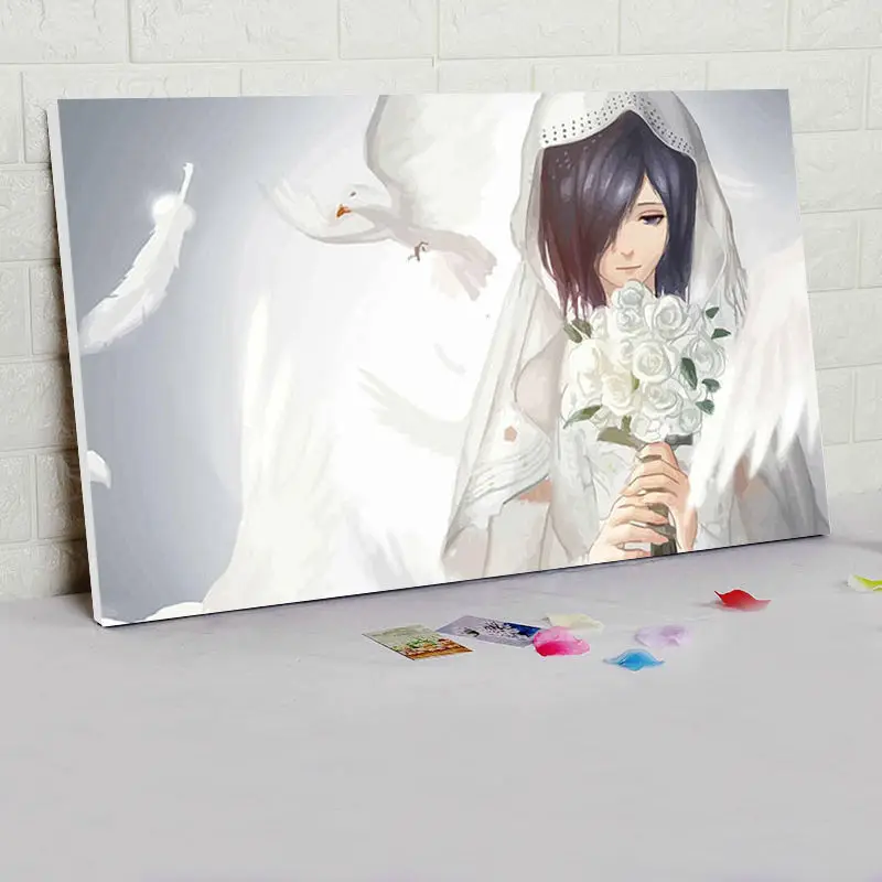 Diy масляная paintign Токийский Гуль цифровая краска по номерам Прохладный японский