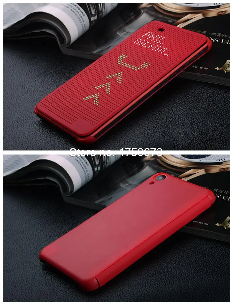 Роскошный ультра флип Смарт Тонкий точка зрения чехол для HTC Desire 820 D820us d820u ТПУ функция сна телефонные чехлы