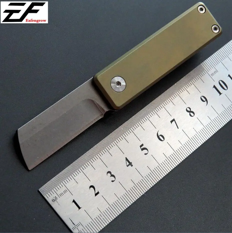Eafengrow Serge Mini Складной Ножи M390 лезвие Титан сплав ручка тактическое Выживание Карманный Открытый EDC инструмент ножи - Цвет: A4