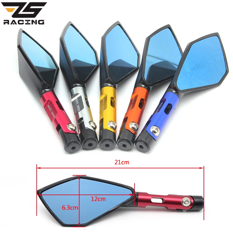 ZS Racing 7/8 &quot22 мм moto rcycle зеркало Бар Конец Зеркало крест заднего вида боковое чехол