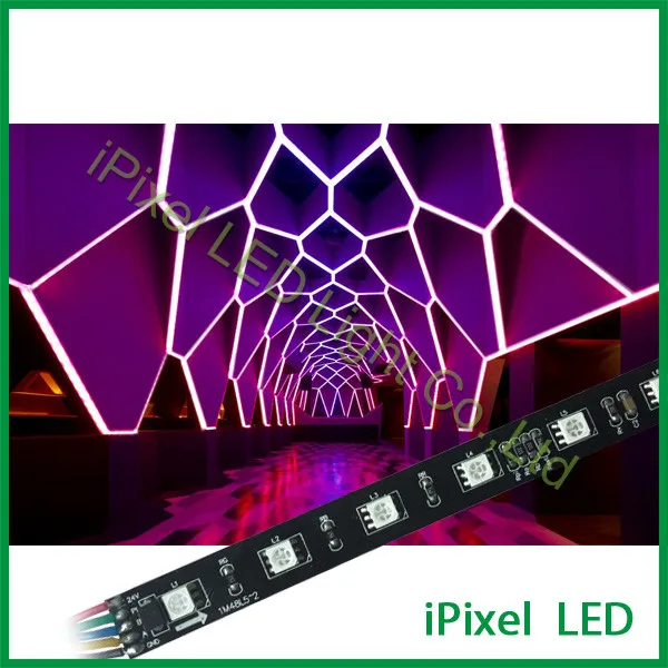 

Factories in shenzen smart 24V DMX512 addressable RGB LED Strip