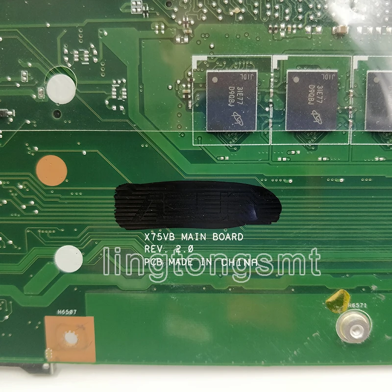 X75A материнская плата HM70 для ASUS X75V X75VC X75VB X75VD X75 R704V Материнская плата ноутбука X75A материнская плата X75A Материнская плата Тест ОК