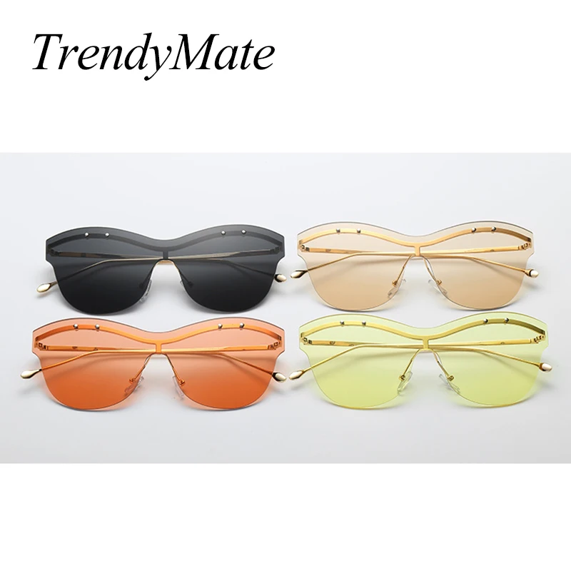 Солнцезащитные очки TrendyMate женские металлические кошачий глаз для вождения