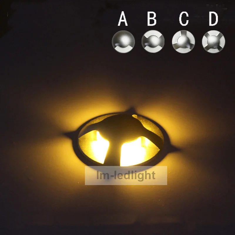 1 Вт LED подземный путь свет в земле палуба огни наружные декоративные прожекторы