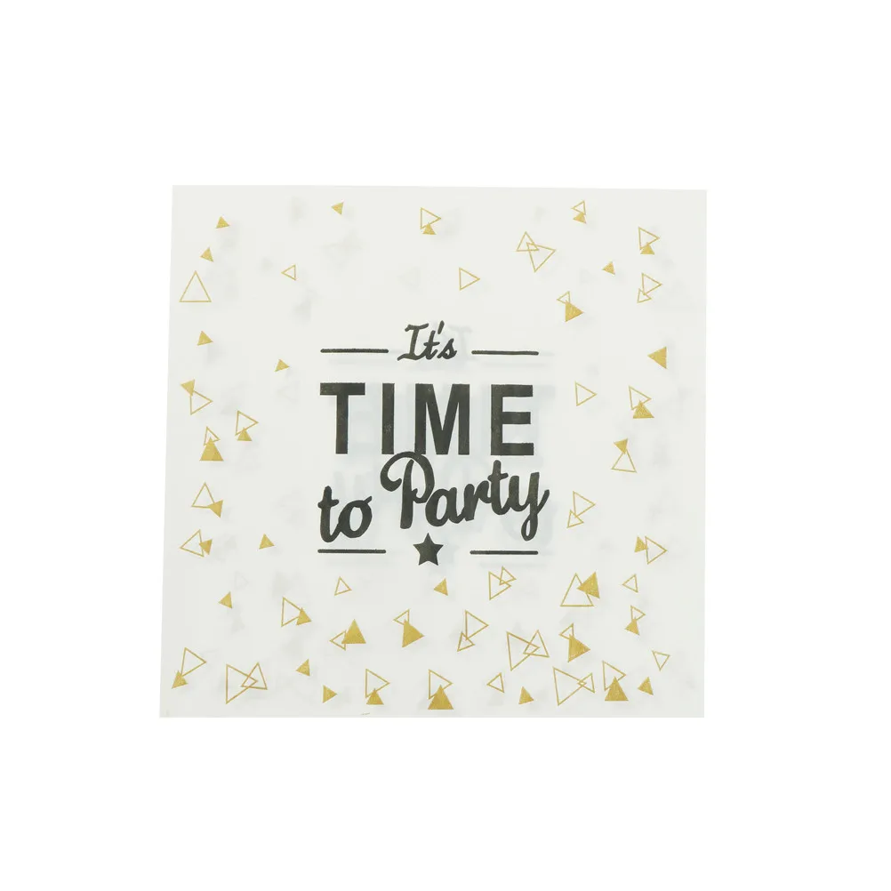 Цвет: белый черный с надписью It's время чтобы вечерние печатная салфетка