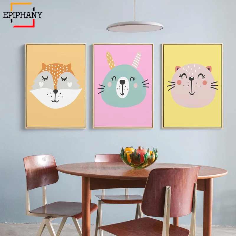 Фотообои с изображением Милого Животного для девочек декор детской