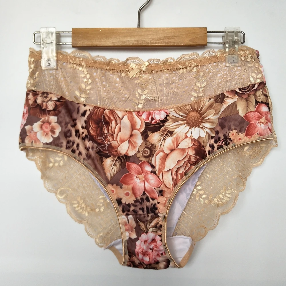 Женские трусики сексуальное женское нижнее белье ropa interior femenina кружева цветок полые размера плюс 6XL БОЛЬШОЙ размер Нижнее белье женские трусики