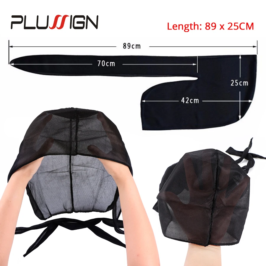 Plussign новый роскошный мужской бархат Durags Бандана тюрбан шляпы парики Doo Durag