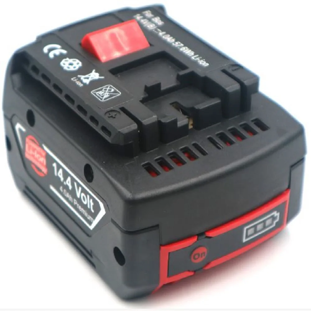 Для Bosch 14,4 V 4000Ah Li-Ion Мощность инструменты Замена Батарея GSR14.4V-LI BAT614 BAT614G BAT607 BAT607G 17614-01 PB360S 36614-02