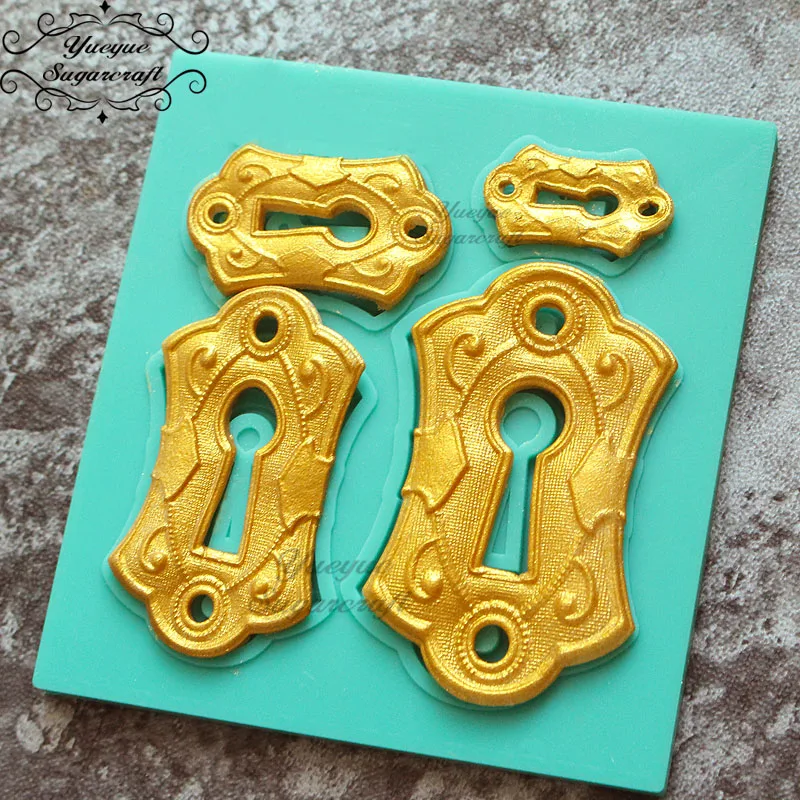 Yueyue Sugarcraft ключ силиконовая форма с отверстиями помадка форма для украшения торта инструменты форма для шоколадной мастики