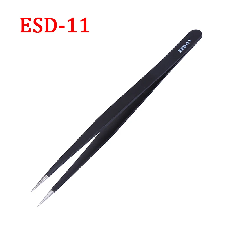 10 шт./лот Пинцет из нержавеющей стали антистатические точные пинцеты набор