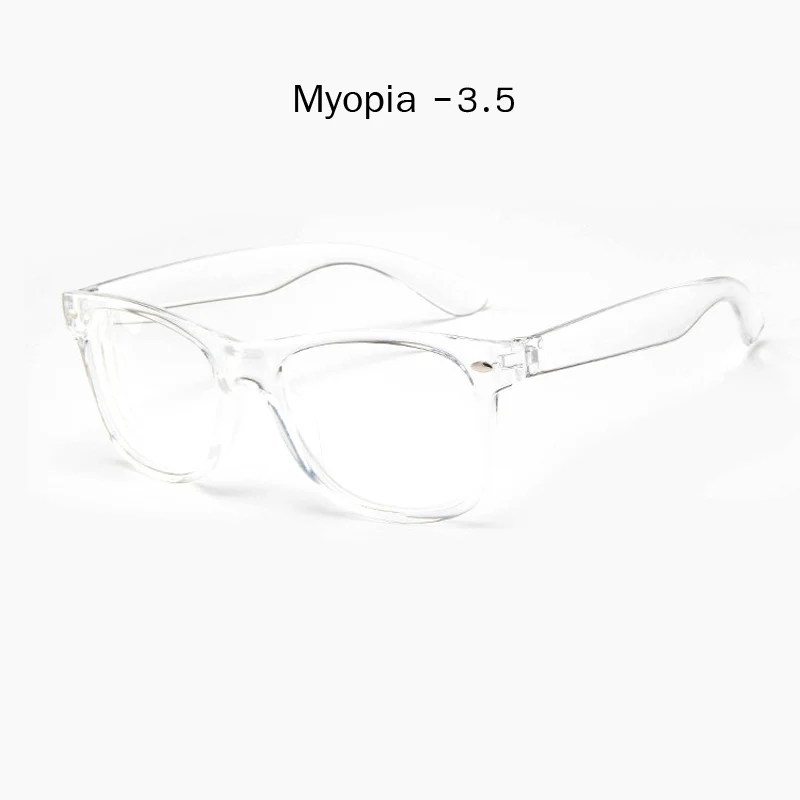 myopia 3.5 Zilead прозрачные готовые близорукие очки для близорукости прозрачные очки близорукие для женщин и мужчин с диоптрией-1,0-1,5-2. 0.-4,0 - Цвет оправы: myopia 3.5