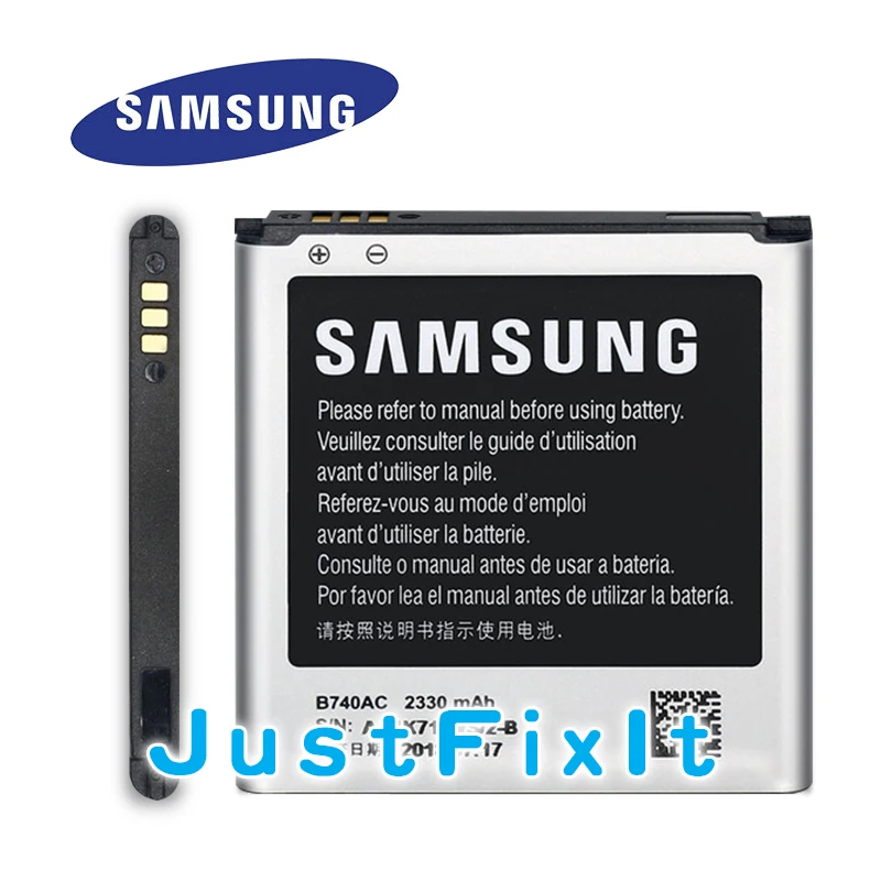 Оригинальный Для samsung Glaxy S4 Zoom аккумулятор C101 C1010 2330 мАч B740AC дополнительный