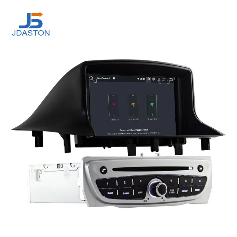 JDASTON Android 9,0 автомобильный dvd-плеер для RENAULT Megane Fluence 3 2009-2013 Восьмиядерный 4G+ 64G Мультимедиа gps стерео wifi радио RDS