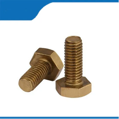 Free shipping 10pcs M4 m4*L Copper Metric Thread Screws DIN933 Brass Hexagon Bolt Hex Head Screw | Обустройство дома