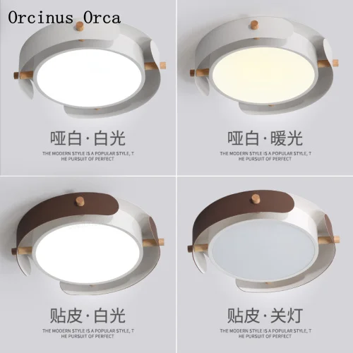 Современная компактная потолочная Светодиодная лампа в скандинавском стиле