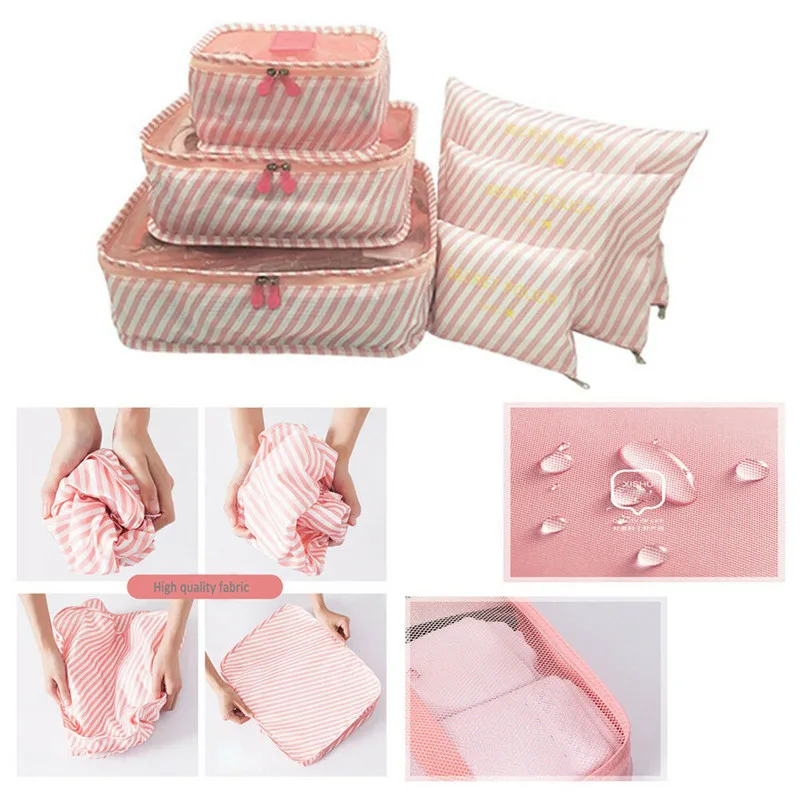 Унисекс 6 шт. сумка для хранения багажа упаковка кубиков практичная ткань Оксфорд