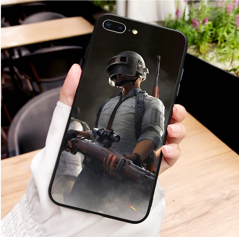 Мягкий силиконовый чехол для телефона PlayerUnknown's Battlegrounds PUBG iPhone MAX XR XS X10 5S 5SE 6 6S 6splus