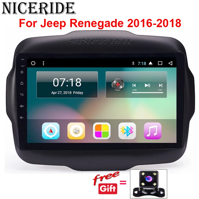 Автомобильный DVD мультимедийный плеер Android 7 1 GPS для Jeep Renegade 2015 2016 2017 аудио Радио