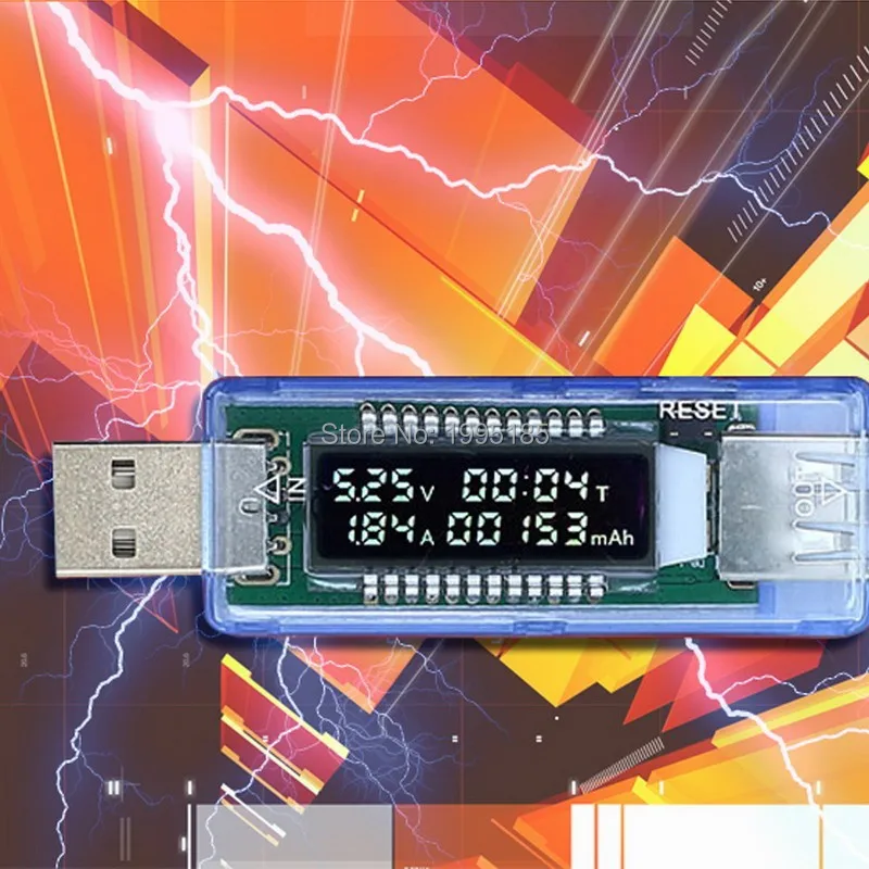Мини USB зарядное устройство Doctor измеритель напряжения тока время работы тестер