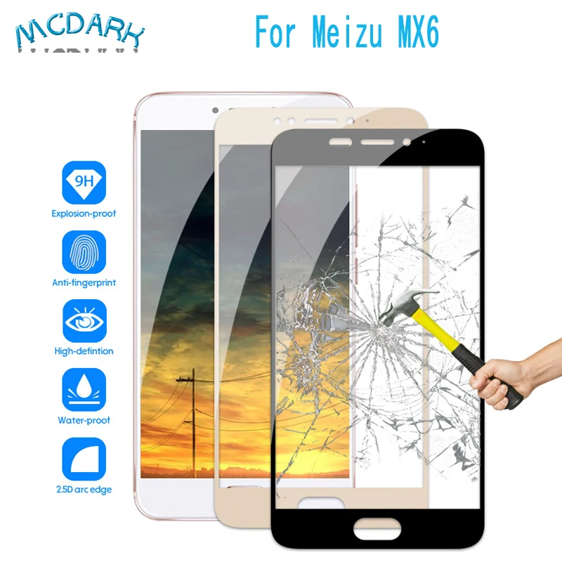 Mcdark 5 2 дюймов для Meizu MX6 Переднее стекло защитная пленка Замена Простота установки
