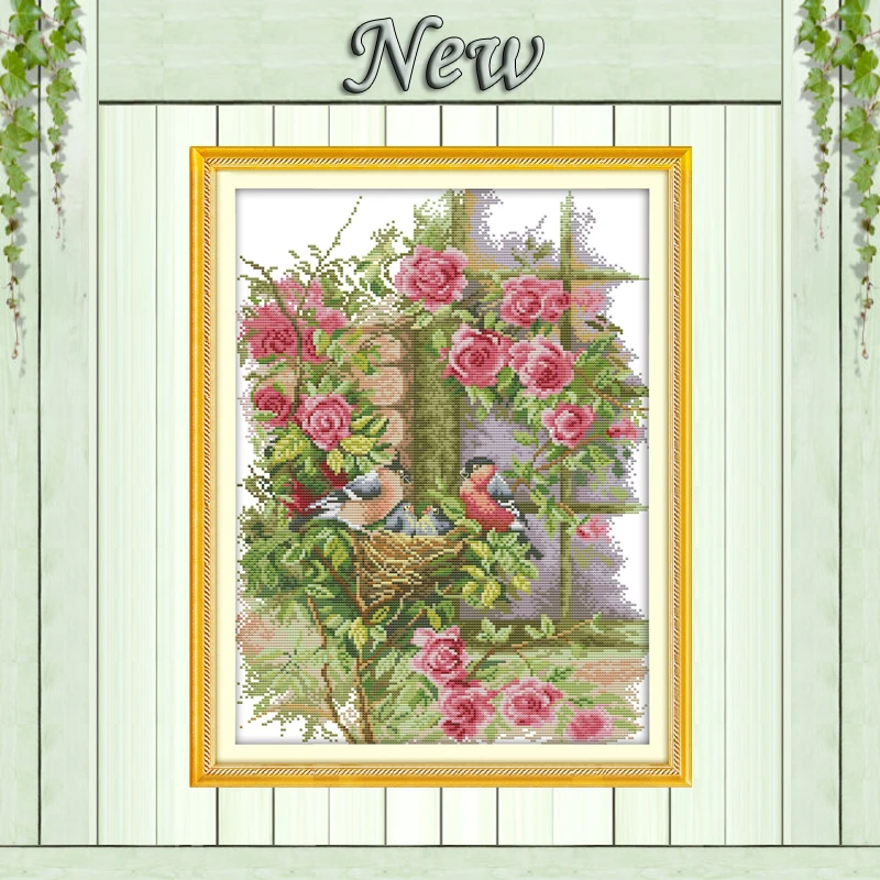 Счастливая семья животные птицы стиль домашний декор рассчитанная Печать на