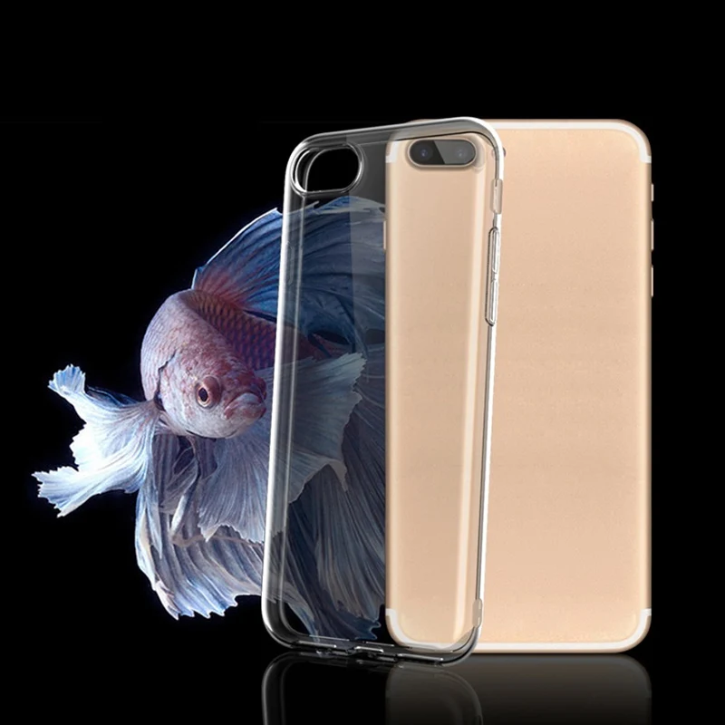 Чехлы для телефонов iPhone 6 6s 7 8 X мягкий прозрачный силиконовый чехол задняя крышка