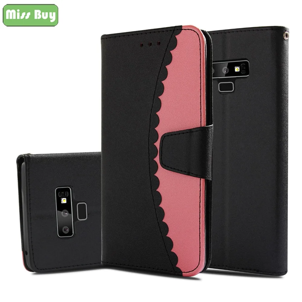Missbuy шить кожаный чехол флип для телефона samsung Galaxy Note9 примечание 9 Контрастность