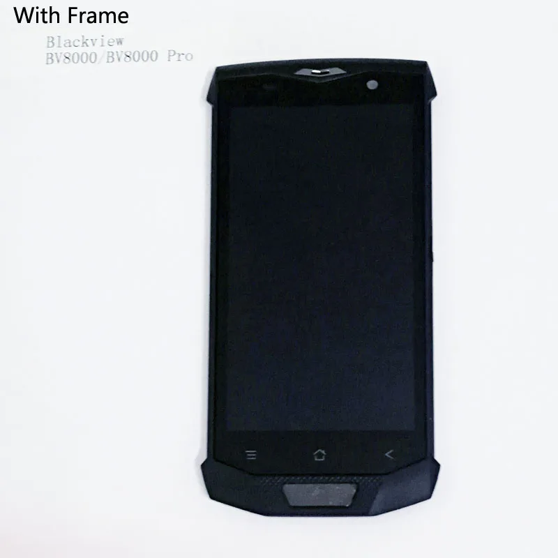 5.0 Inch For Original BLACKVIEW BV8000 Pro LCD Display + Touch Screen Digitizer Assembly Replacement Parts  With Frame