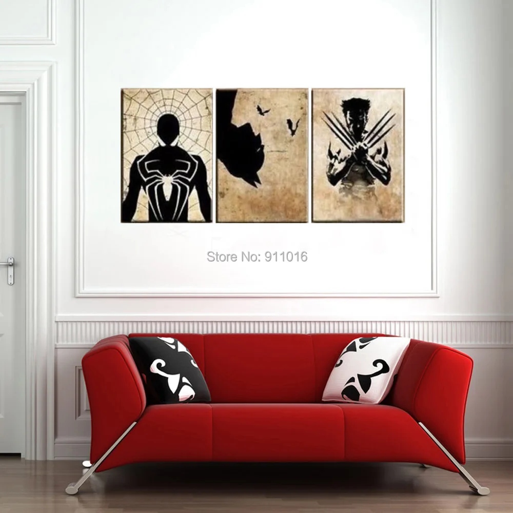 

Cartoon Wolverine Painting Handmade Abstract Wall Paintings Home Decor Modern Oil Painting On Canvas Pictures For Living Room