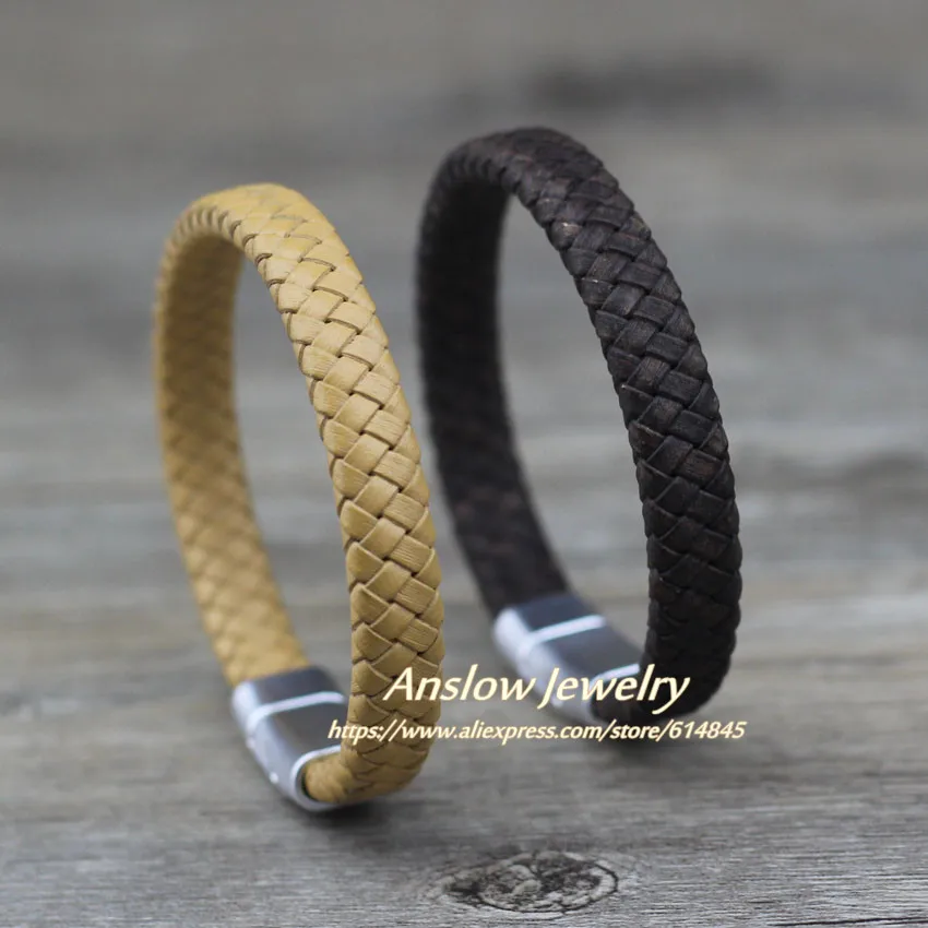 Модные ювелирные изделия Anslow кожаный браслет с магнитной пряжкой для женщин и