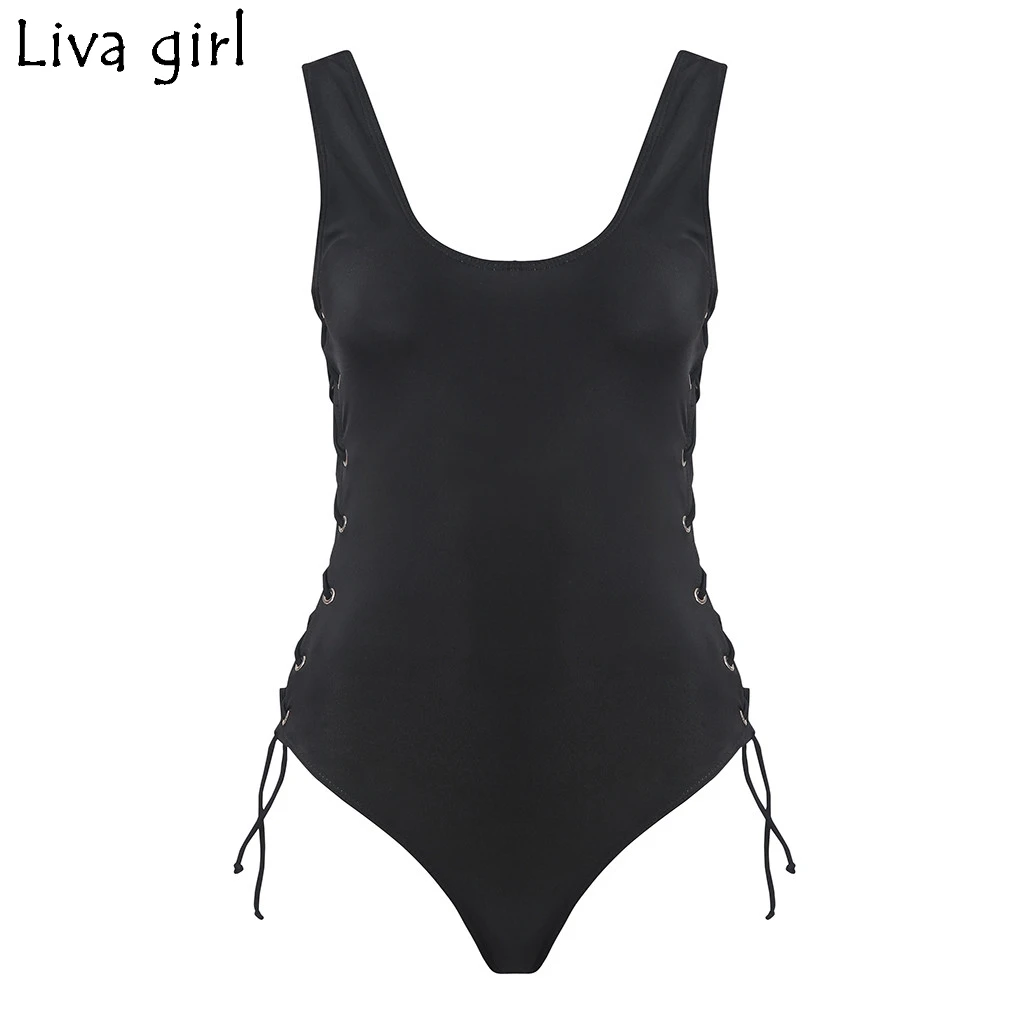 Liva girl, черный бандаж, женские слитные костюмы, новинка, Мягкий купальник, монокини, купальник для женщин, купальник, одежда для плавания, пляжная одежда