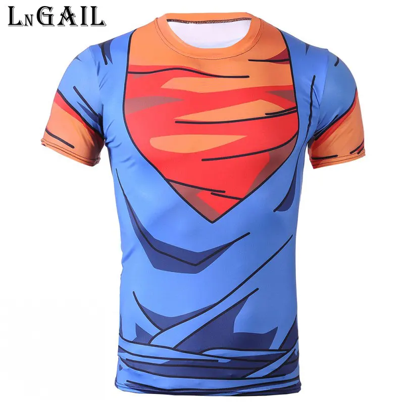 2017 Ball Z Men cosplay 3D Dragon T Shirt Vegeta Goku Summer Style Jersey Tops Fashion Clothing Tees big size 4XL | Мужская одежда