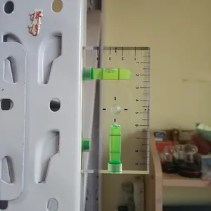 Высококачественный прозрачный Магнитный уровень HACCURY, пузырьковый мини-спиртовой уровень с тремя сильными магнитами