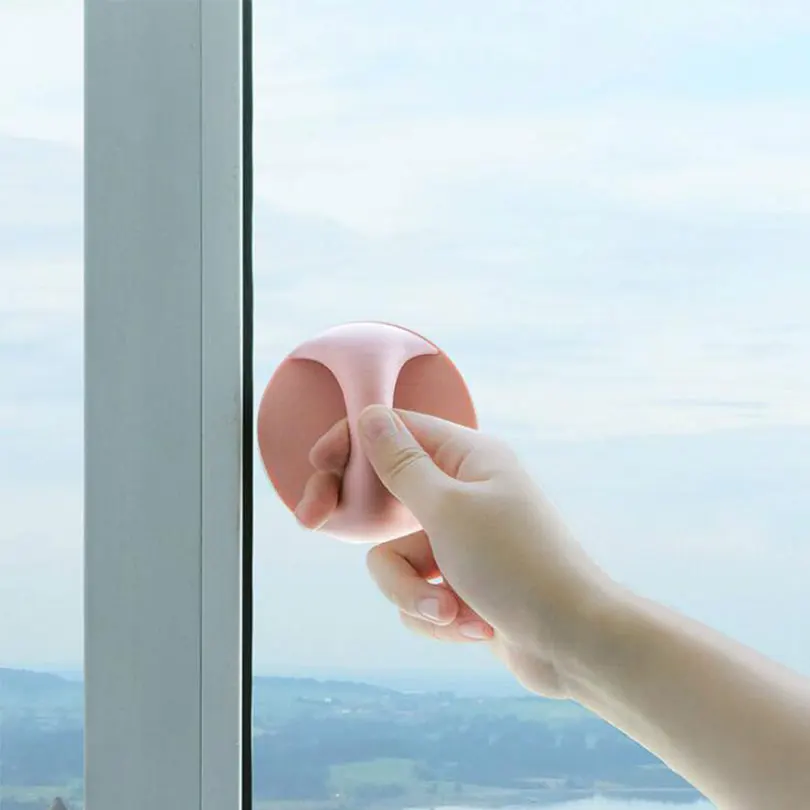 Шкаф Тянет дверные ручки окна 2 шт пластиковая ручка шкафа приклеивается бытовая