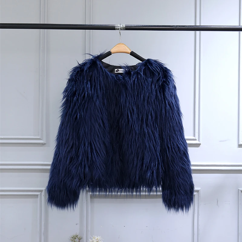 Navy Blue Г. Осенние детские меховые куртки для девочек, парки пальто из искусственного меха с водопадом для маленьких девочек меховое пальто принцессы для девочек Детская верхняя одежда От 2 до 10 лет - Цвет: Navy Blue