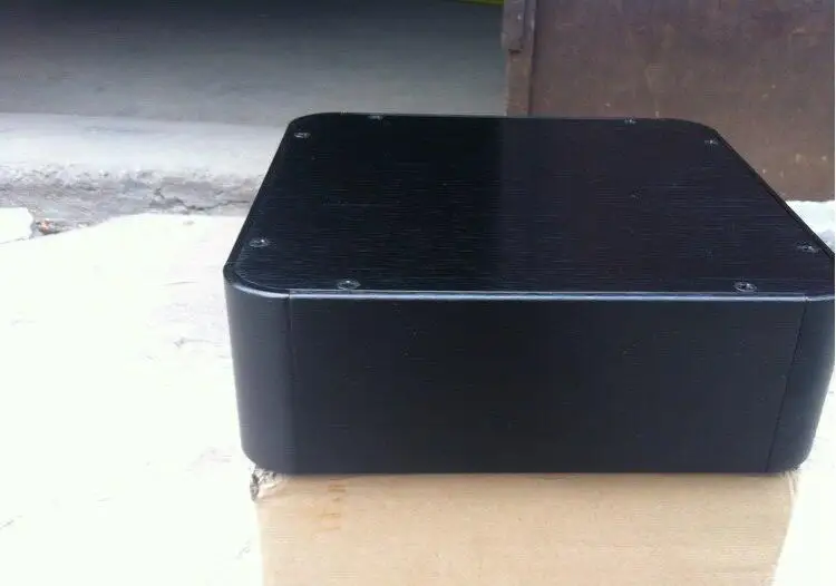 GZbotolave 2107 R алюминиевый кожух усилителя DAC чехол черный корпус | Электроника