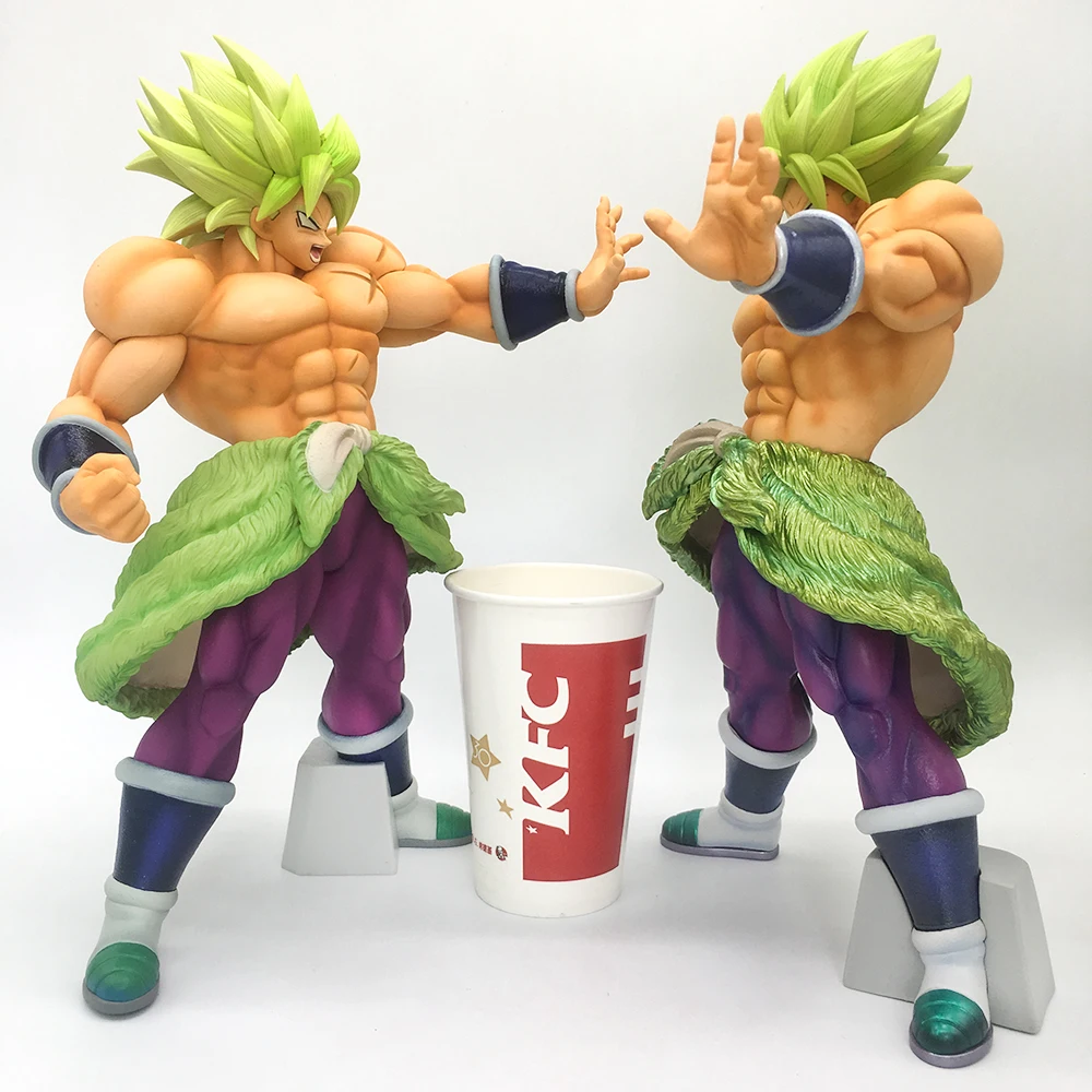 34 см большая Оригинальная фигурка Banpresto Dragon Ball, Супер Saiyan Broly Broli, ПВХ фигурка, модель, игрушки, фильм, фигурка Borly