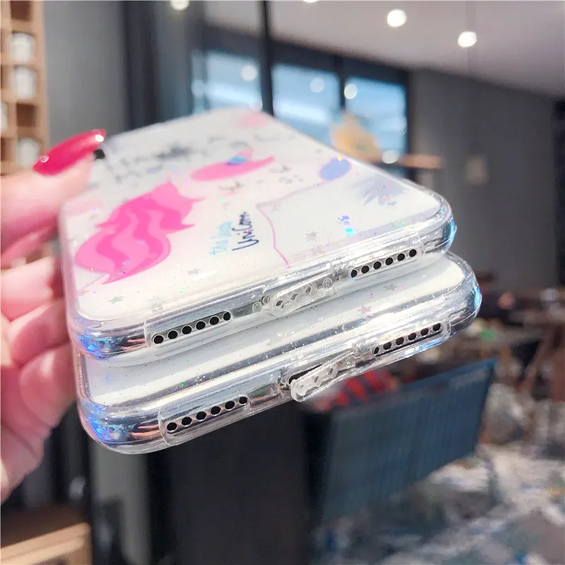 Модный эпоксидный единорог Радуга лошадь IMD Мягкий ТПУ резиновый гелевый