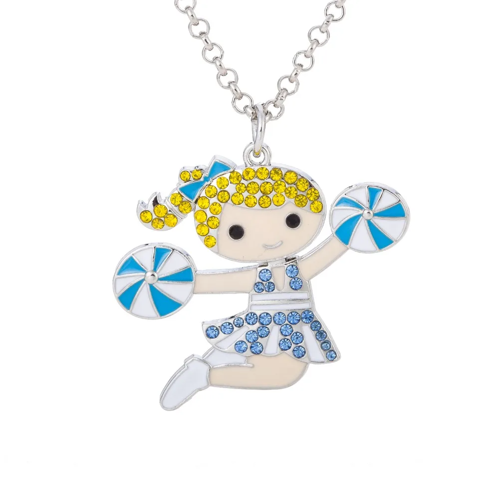 Fishhook милый подарок девушки Чирлидера эмалированная подвеска ожерелье с