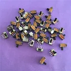 Миниатюрный переключатель YT1998Y SK12D07 3-контактный, PCB 2-позиционный, 1P2T SPDT, Боковая ручка скольжения, 50 шт.