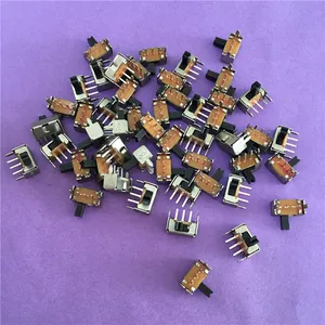 Миниатюрный переключатель YT1998Y SK12D07 3-контактный, PCB 2-позиционный, 1P2T SPDT, Боковая ручка скольжения, 50 шт.
