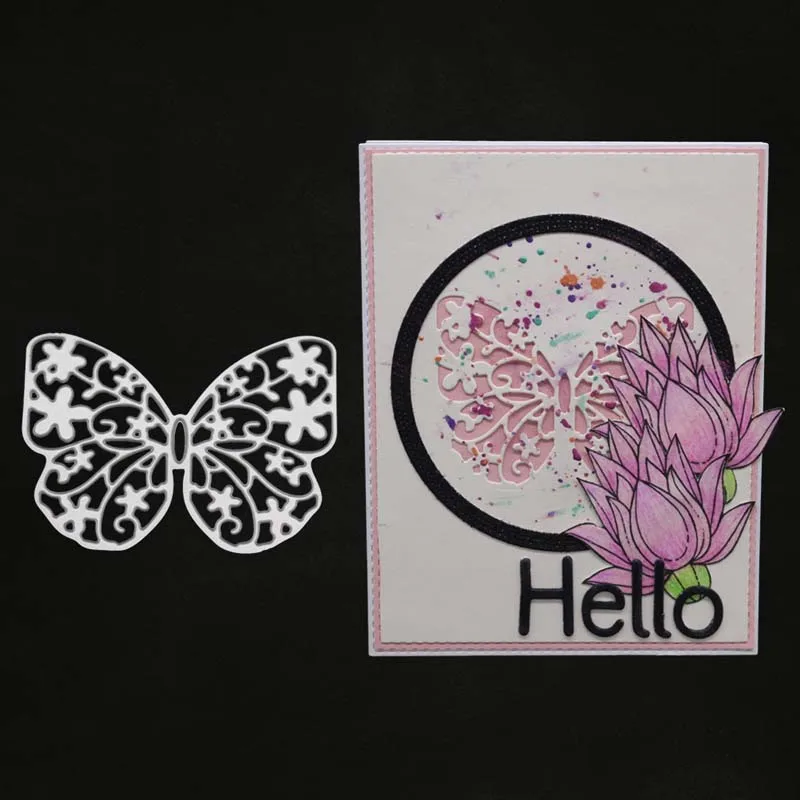 

YINISE Scrapbook Metal Cutting Dies For Scrapbooking Stencils Butterfly DIY Album Cards Decoration Embossing Folder Die Cut Cuts