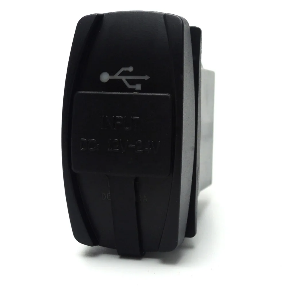KEMIMOTO ATV 12 V-24 V USB Зарядное устройство с подсветкой кулисный переключатель мотоцикла зарядки для воздушный фильтр для объективов Can am для Polaris RZR 900 800 1000