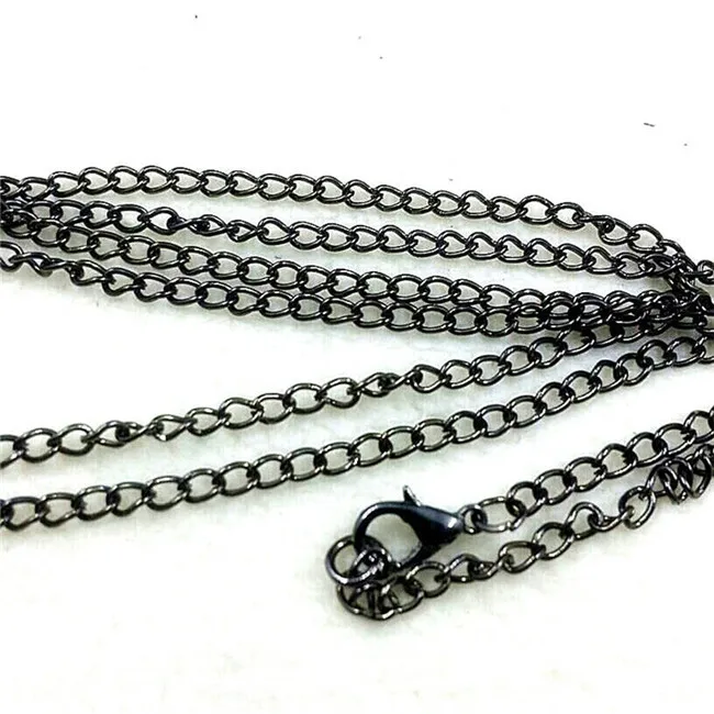 

Gun Black Chain in Bulk for Necklace Jewelry Making DIY Length 80cm 10pcs/lot