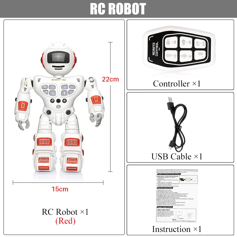 RED with bluetooth DODOELEPHANT удаленного Управление робот игрушка умный ребенок RC робот с петь танец фигурку игрушки для мальчиков детей подарок на день рождения - Цвет: RED with bluetooth