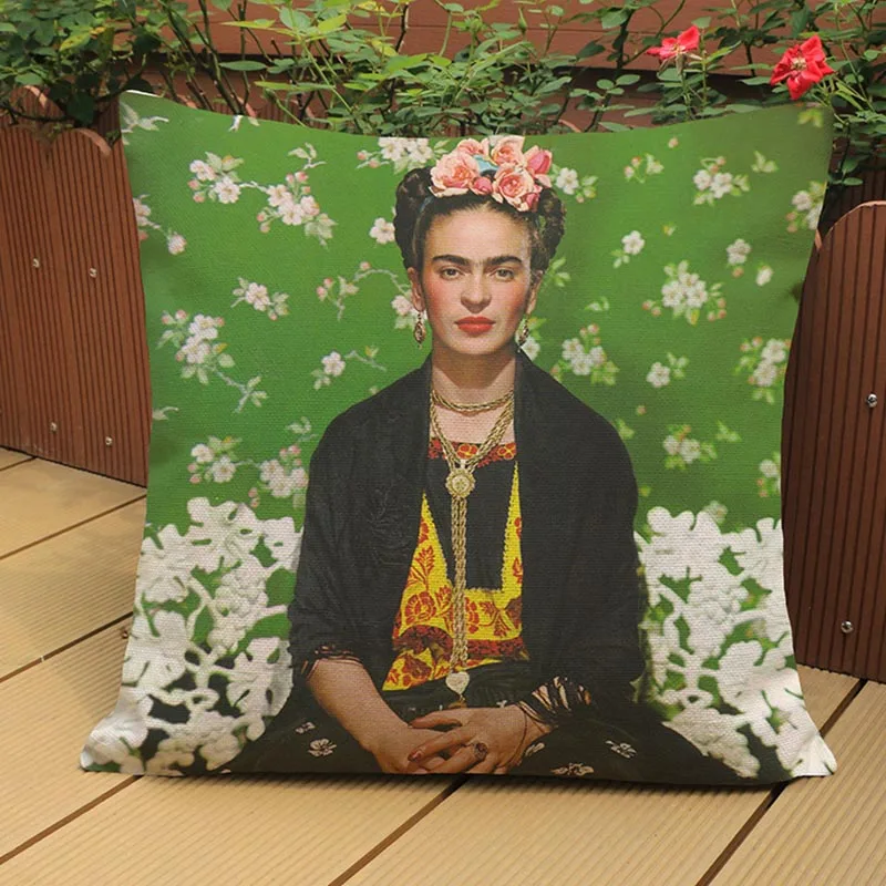 Европейский fridacaro Self portrait из хлопка и льна Подушки Детские отель украшения дома