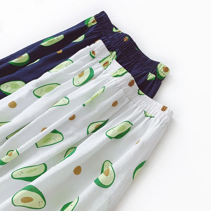 Tropical Fruit Printed Cotton and Linen Casual Skirt Summer Half-length skirt Wild A Word Big Swing 2019 Women's Clothing | Женская