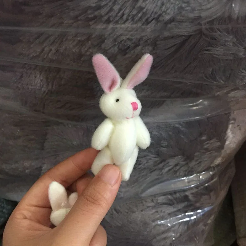 10 шт Мини кролик плюшевые игрушки белый соединенный DIY Аксессуары куклы 5 см 7 |