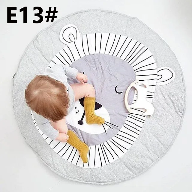 95 см мультяшный ковер для новорожденных детей Детский коврик ползания хлопковый